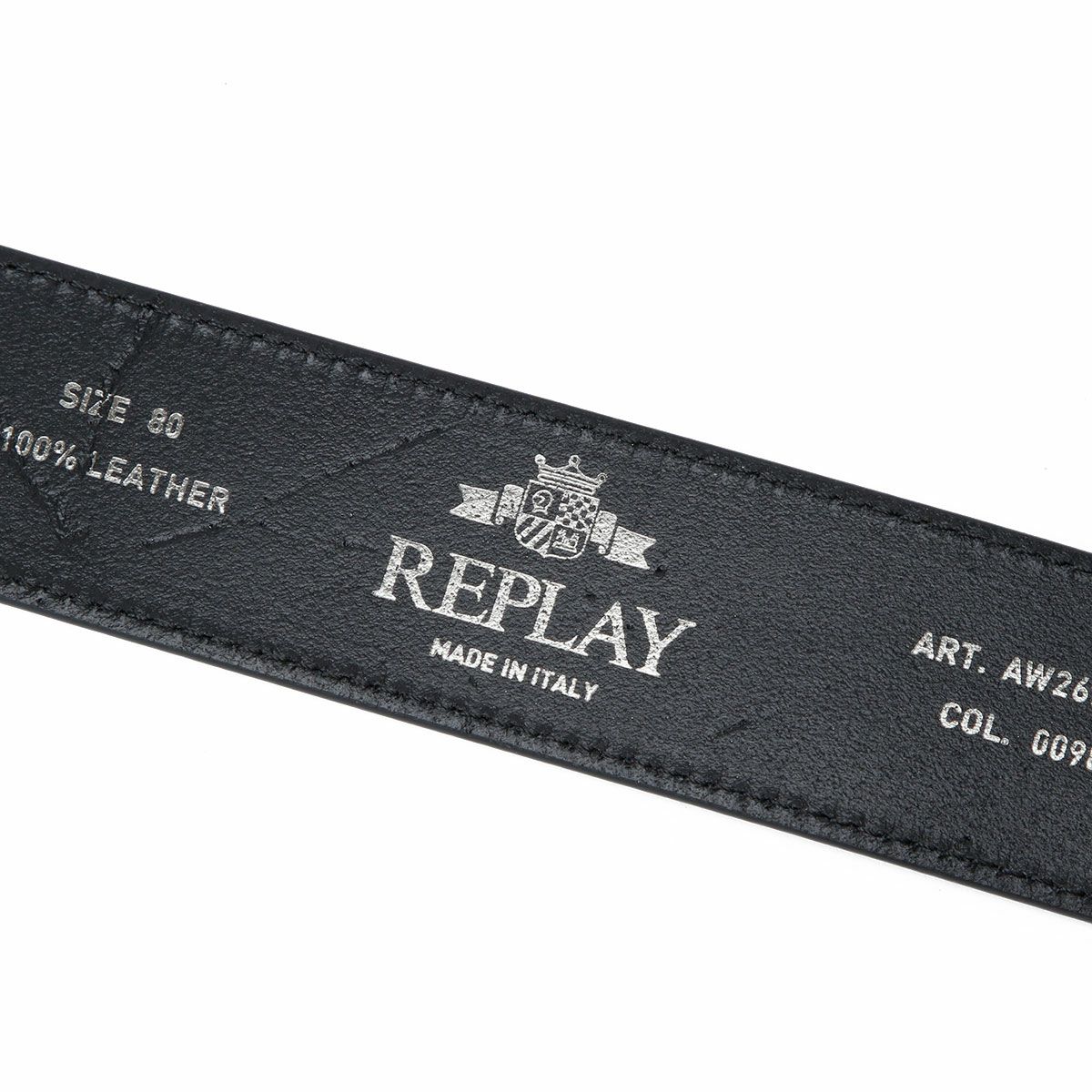 Replay｜ジュエルド バックル ベルト｜ブラック