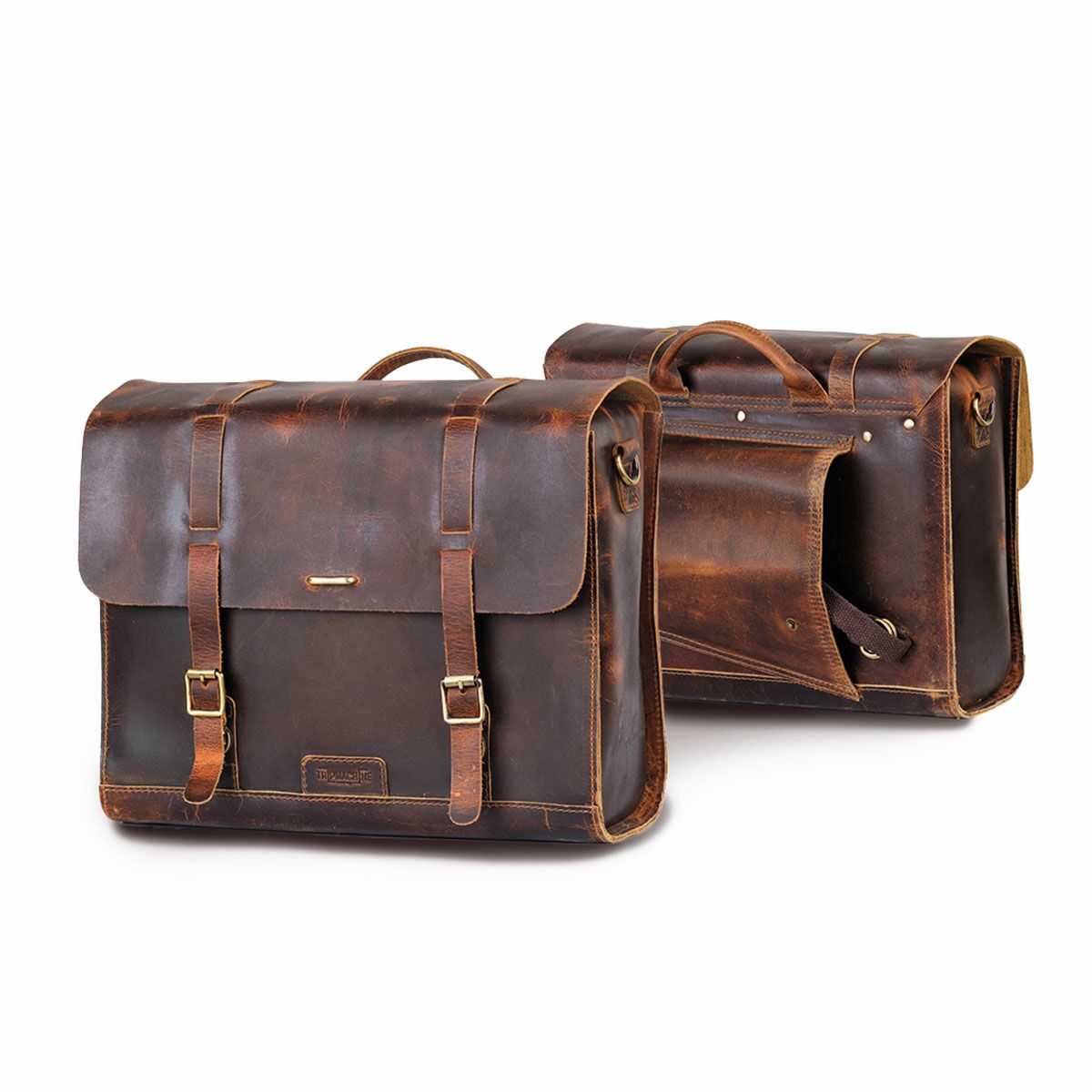 Trip Machine｜レガシー サドルバッグ（左右ペア）｜サイドバッグ｜コニャック