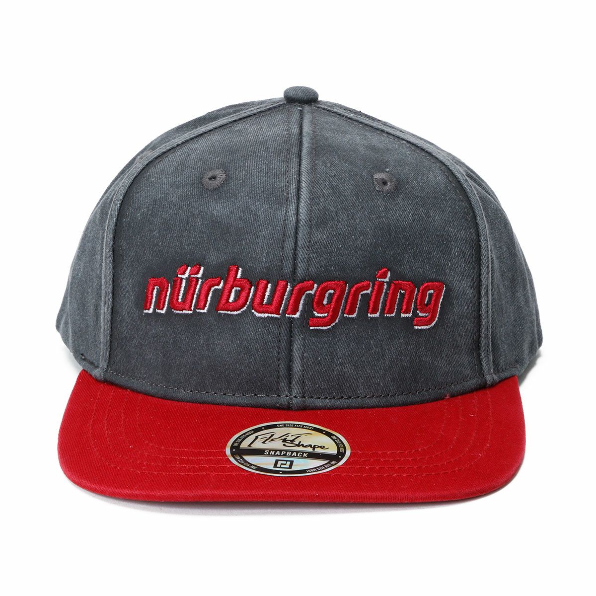 Nurburgring｜ニュルブルクリンク Pflanzgarten キャップ｜帽子｜グレー×レッド