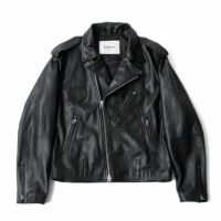 Replay｜ラペルカラー バイカージャケット｜レザー