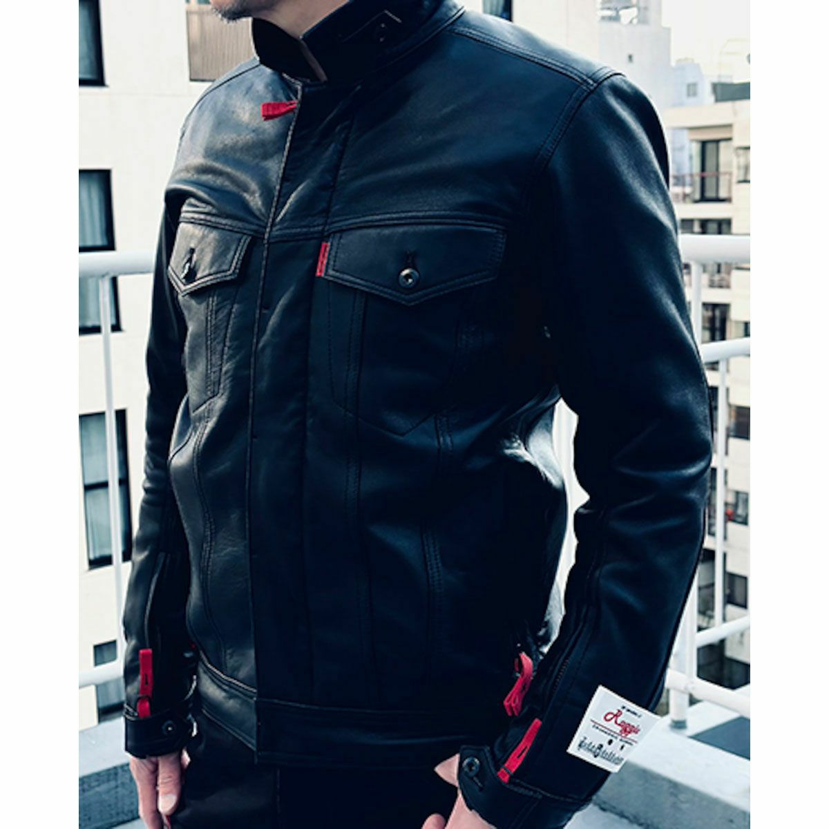 SHINICHIRO ARAKAWA｜ラッジョ / Raggio SP｜レザー｜ブラック｜モデル着用