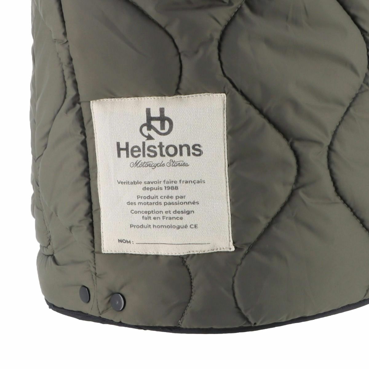 helstons｜キルティングインナージャケット W1｜インナージャケッ｜カーキ