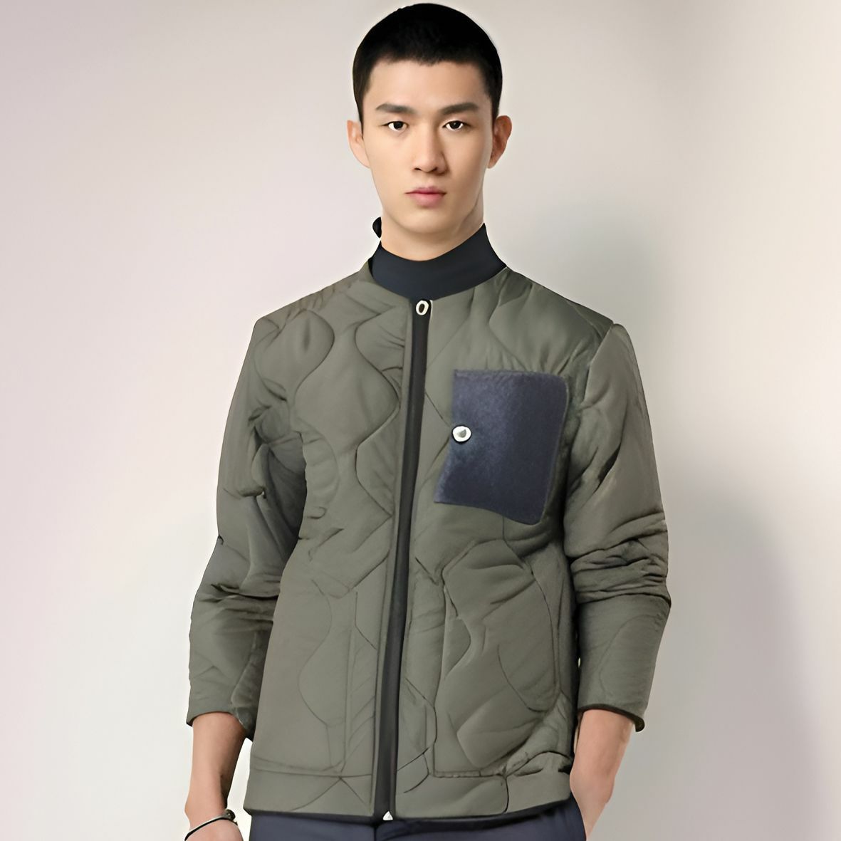 helstons｜キルティングインナージャケット W1｜インナージャケッ｜カーキ