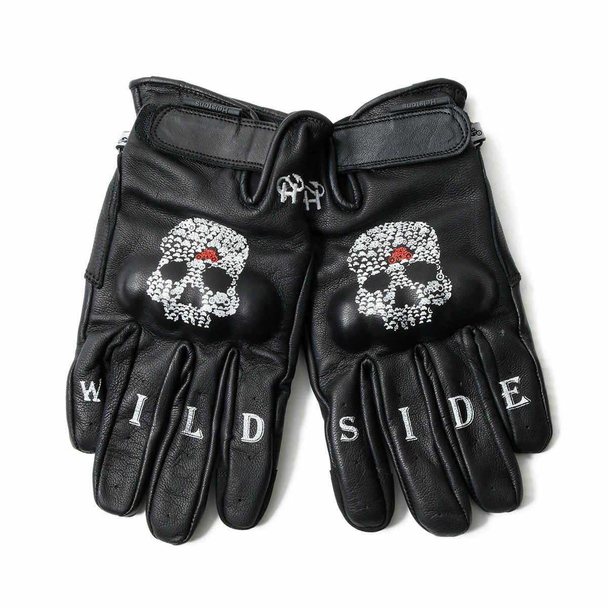 helstons｜スカル グローブ｜3シーズン｜ブラック