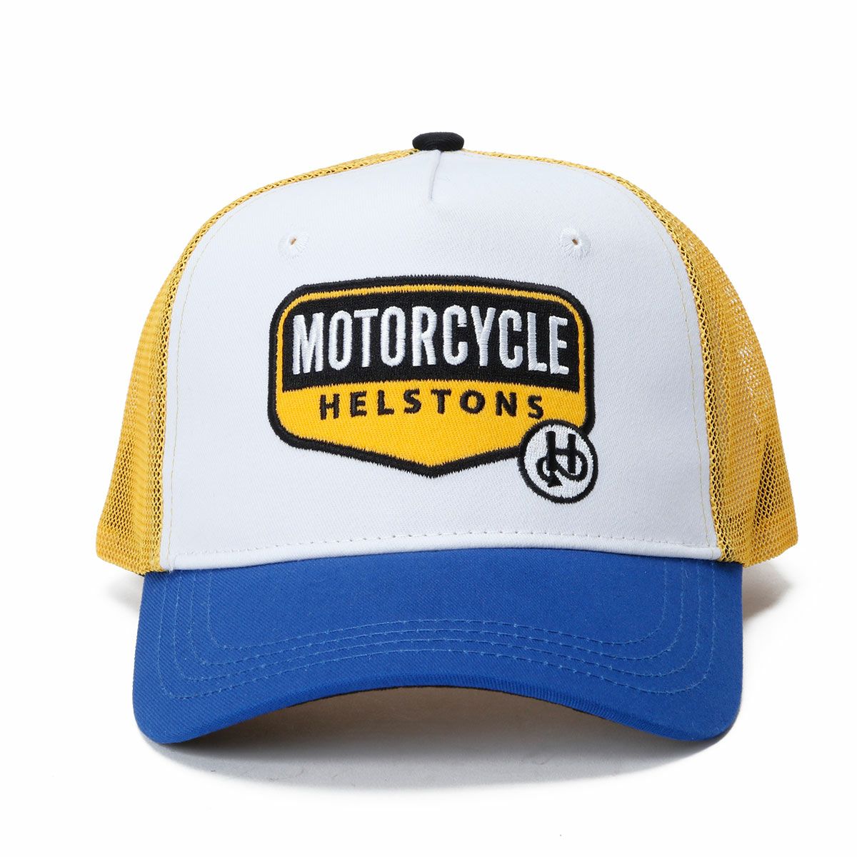 helstons｜ペトロール キャップ｜帽子｜ブルー×ホワイト