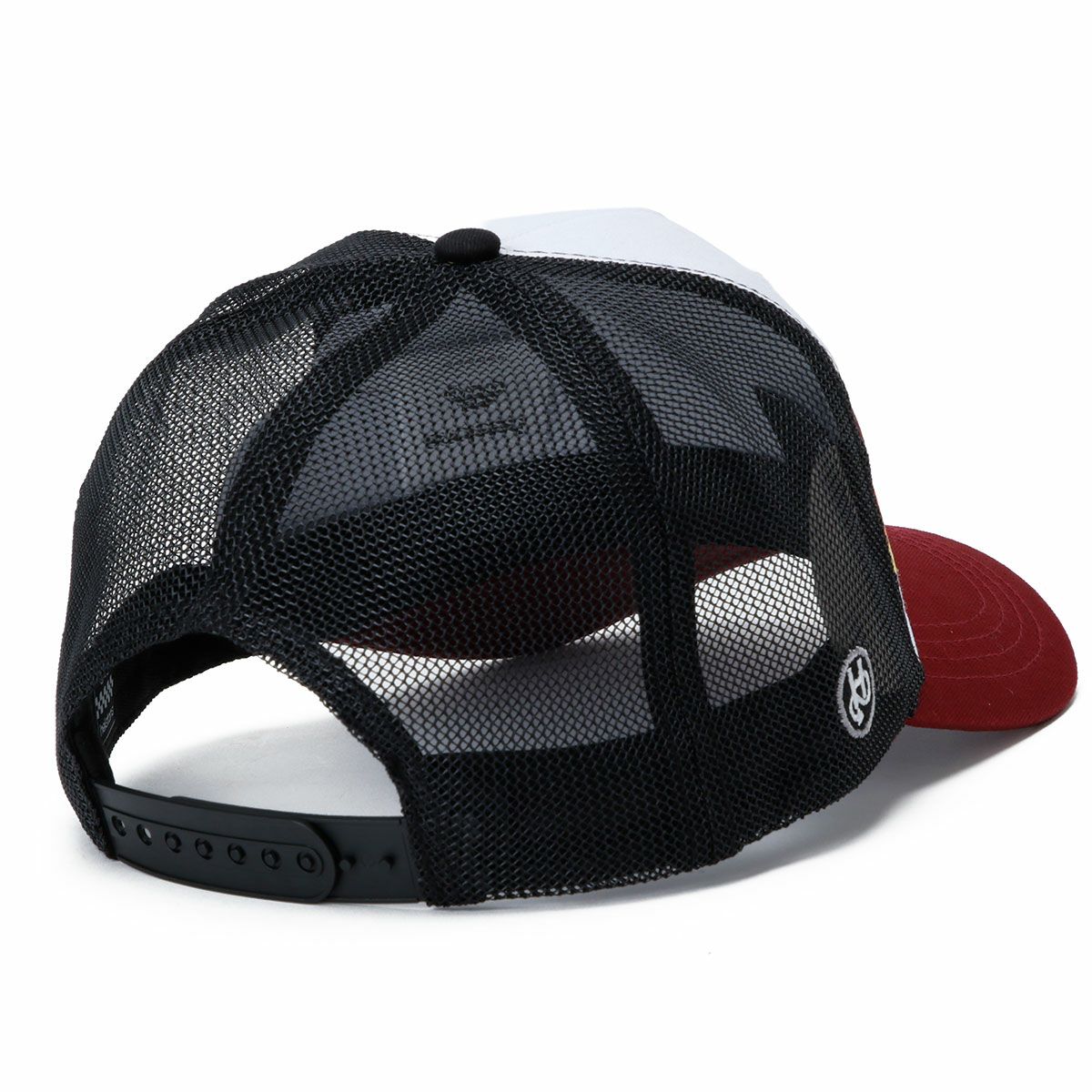 helstons｜ホライズン キャップ｜帽子｜ボルドー×ホワイト×ブラック