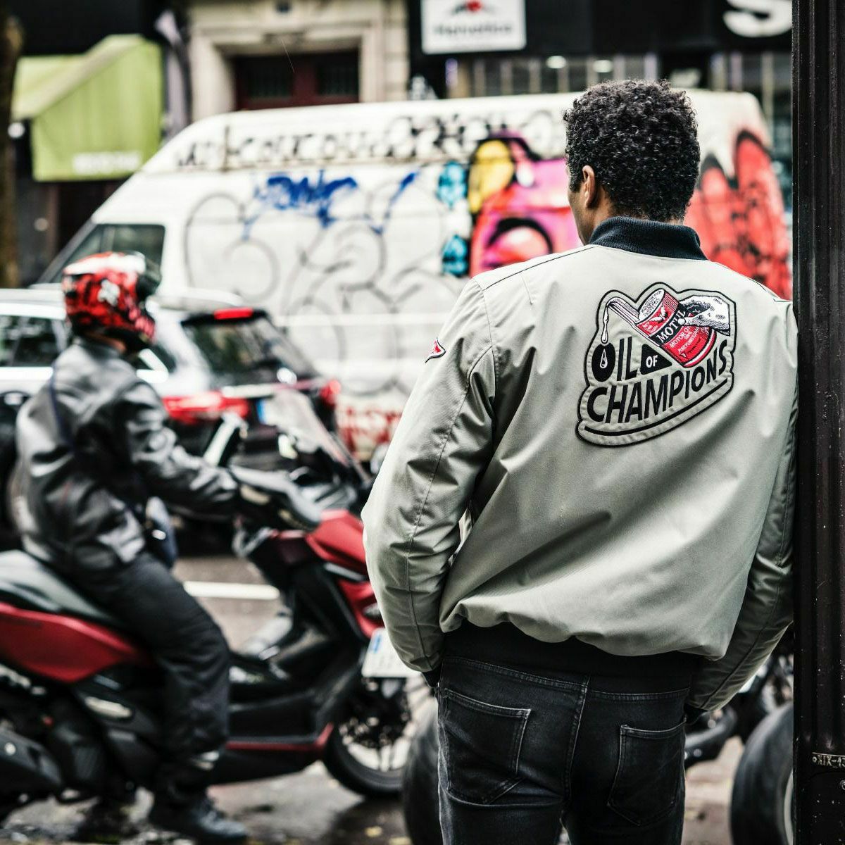 helstons｜ツイン ジャケット｜アウター｜グレー｜モデル着用