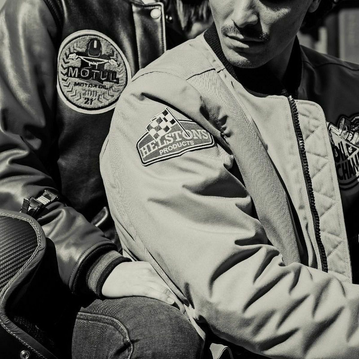 helstons｜ツイン ジャケット｜アウター｜グレー｜モデル着用