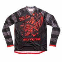 HolyFreedom｜ロッソフォッコ ジャージ｜MXジャージ｜ブラック×グレー×レッド