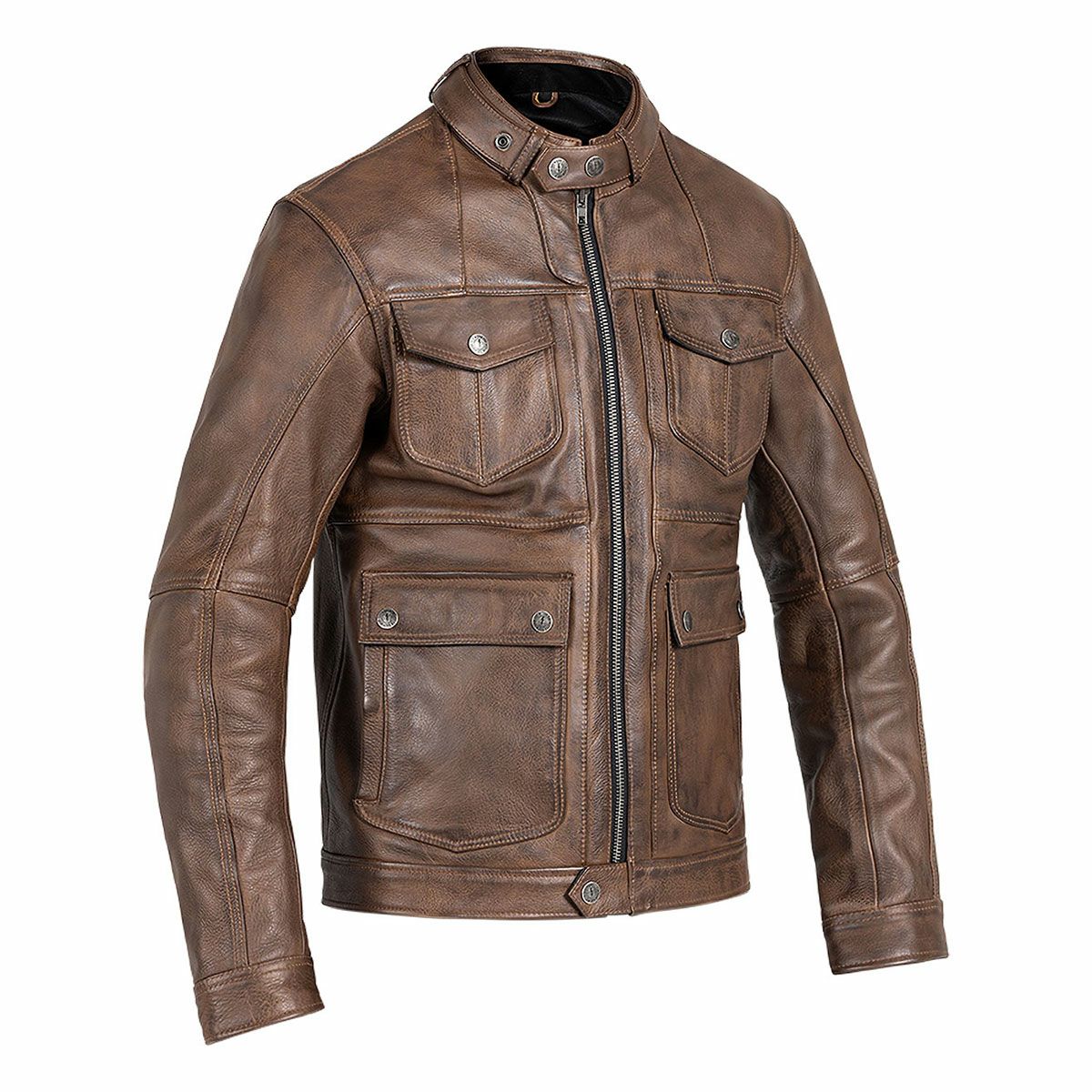 John Doe｜ドリフター レザージャケット｜ブラウン