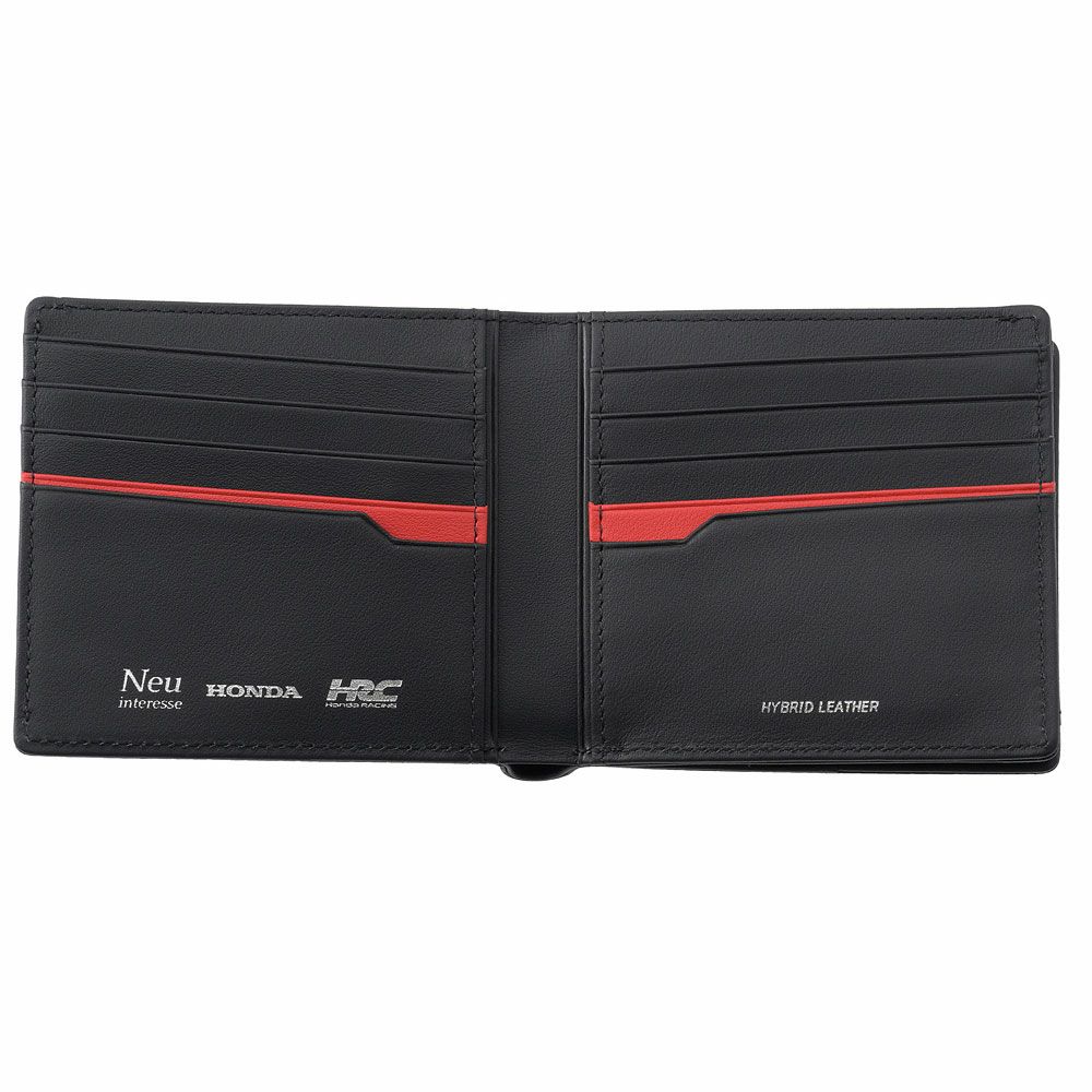 neuinteresse｜ノイインテレッセ×HRC 二つ折り財布(外BOX小銭入れ付き札入)｜財布｜ブラック