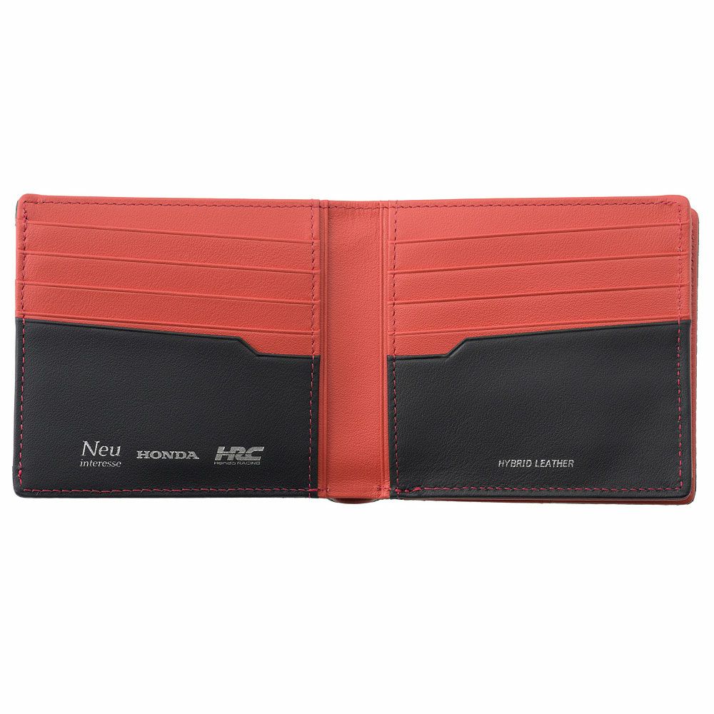 neuinteresse｜ノイインテレッセ×HRC 二つ折り財布(外BOX小銭入れ付き札入)｜財布｜レッド