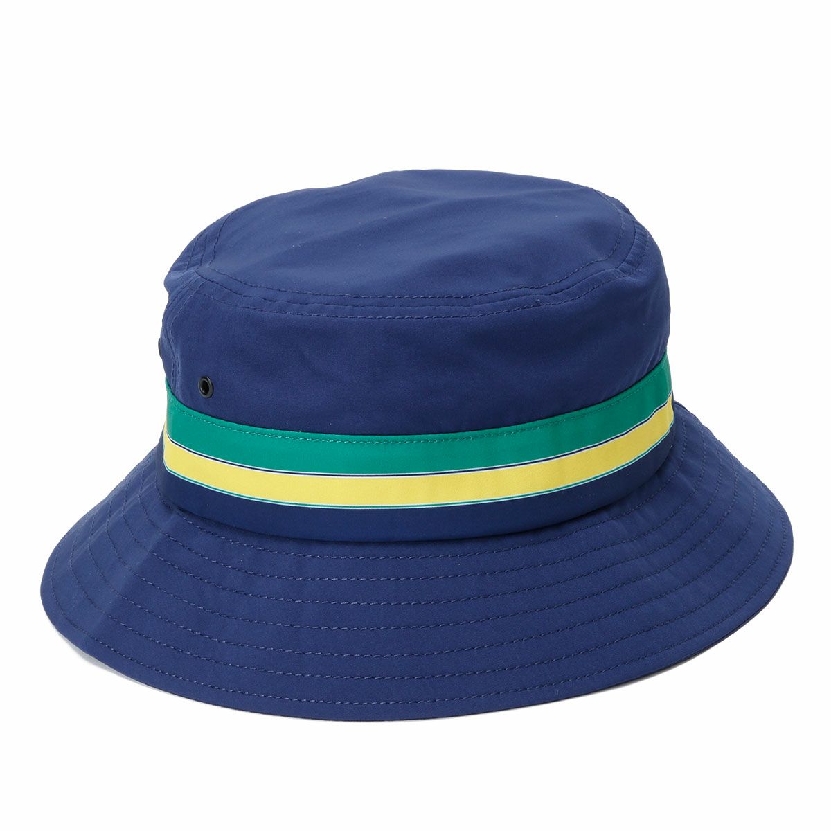 AyrtonSenna｜アイルトン・セナ ストライプ バケット キャップ｜帽子｜ネイビー