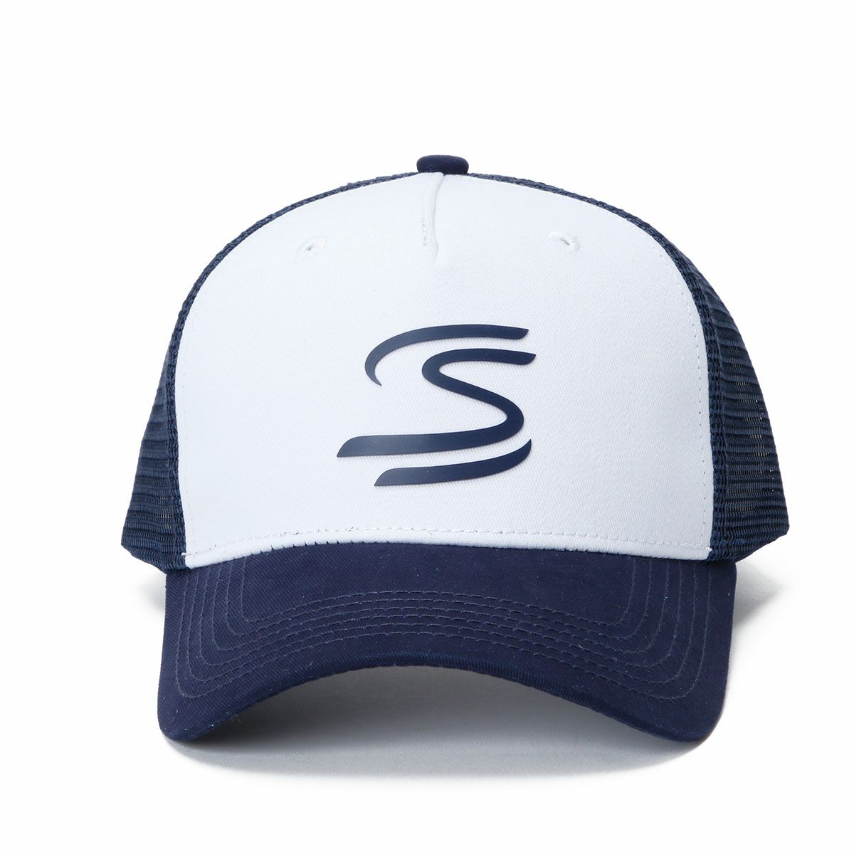 AyrtonSenna｜アイルトン・セナ トラッカー キャップ｜帽子｜ネイビー×ホワイト