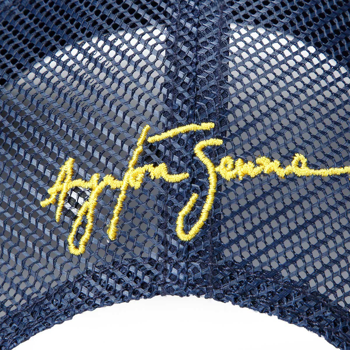 AyrtonSenna｜アイルトン・セナ トラッカー キャップ｜帽子｜ネイビー×ホワイト