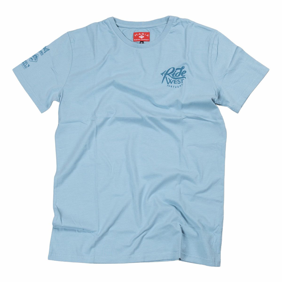 Maria Riding Company｜ライド ウェスト Tシャツ｜ライトブルー