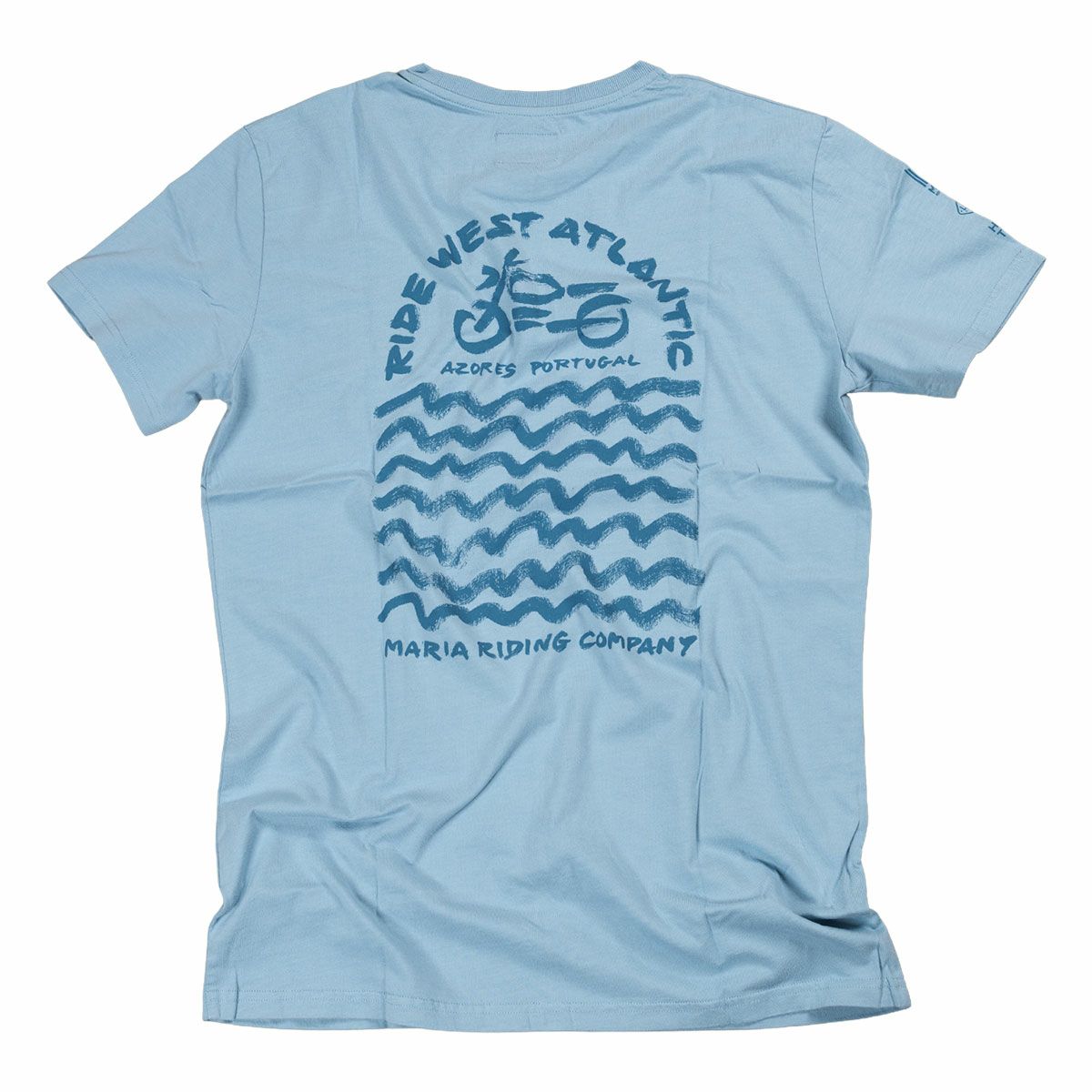 Maria Riding Company｜ライド ウェスト Tシャツ｜ライトブルー