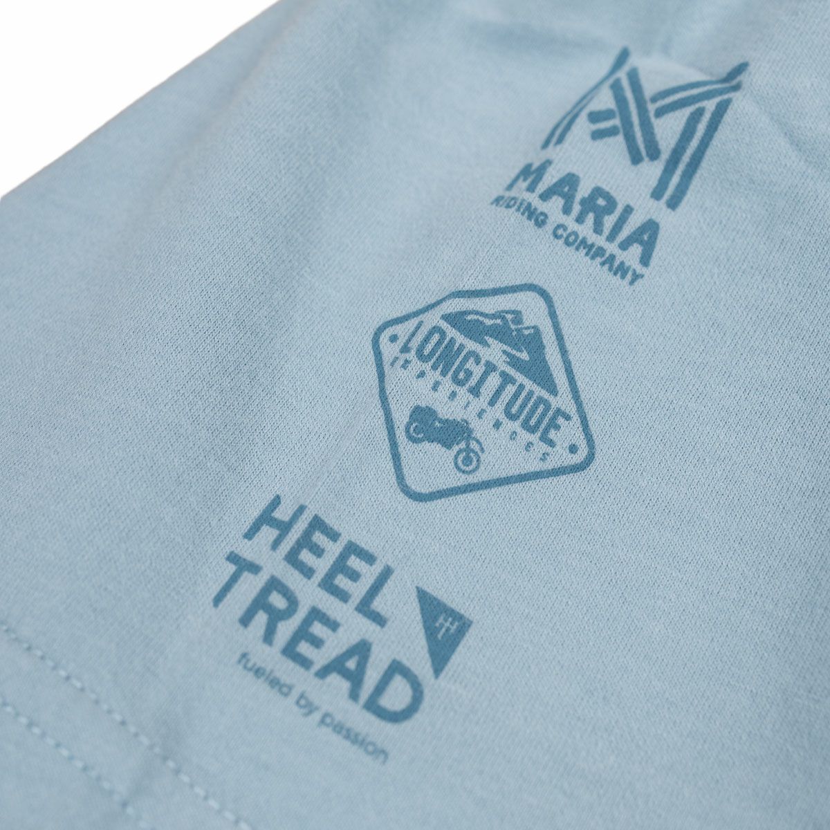 Maria Riding Company｜ライド ウェスト Tシャツ｜ライトブルー