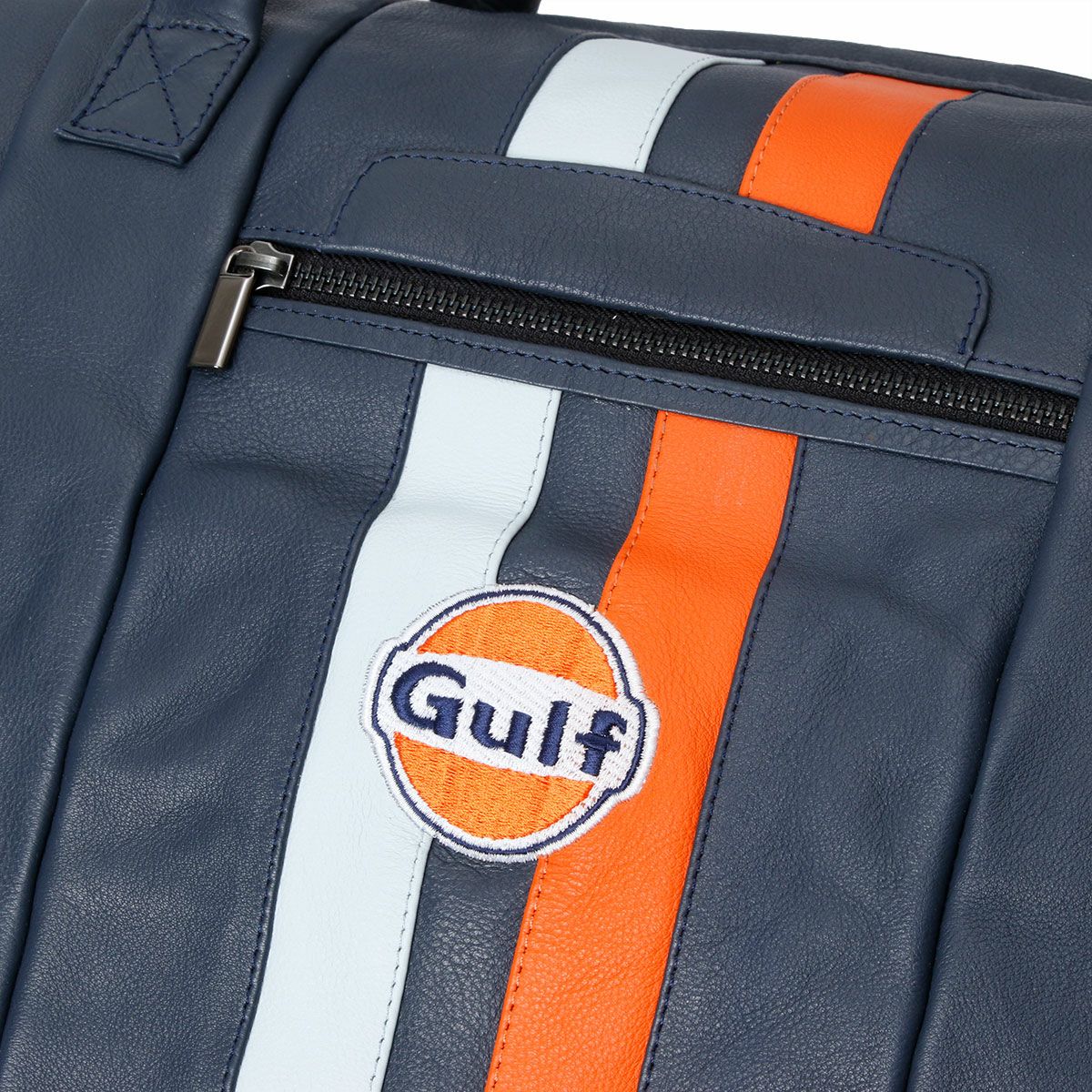GULF｜ガルフ レザー トラベル バッグ ビッグ｜ボストンバッグ｜ネイビー