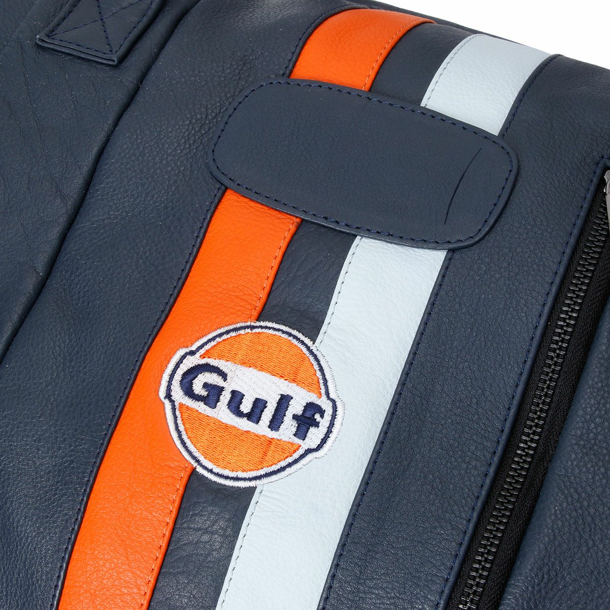 GULF｜ガルフ レザー トラベル バッグ ビッグ｜ボストンバッグ｜ネイビー