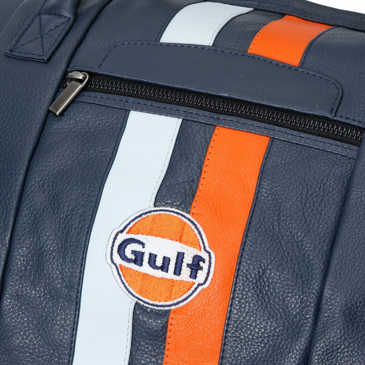 GULF｜ガルフ レザー トラベル バッグ ミディアム｜ボストンバッグ｜ネイビー