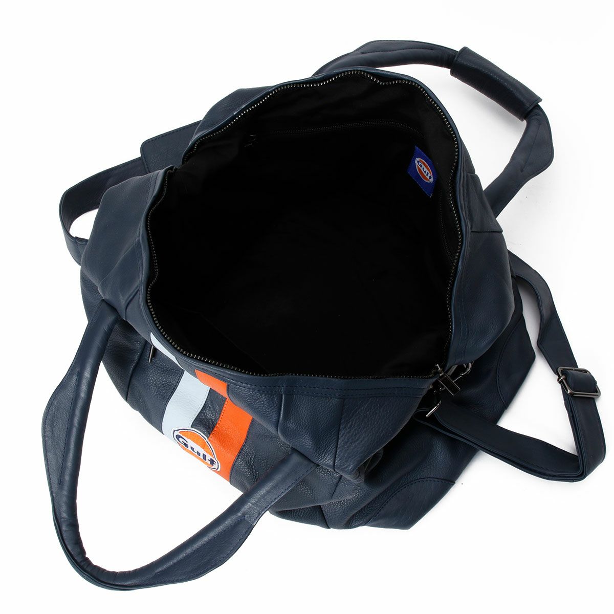 GULF｜ガルフ レザー トラベル バッグ ミディアム｜ボストンバッグ｜ネイビー