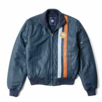 GULF｜ガルフ ストライプ ブルゾン｜アウター｜ネイビー