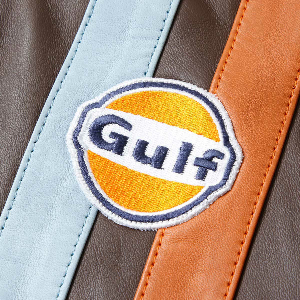 GULF｜ガルフ ストライプ ブルゾン｜アウター｜チョコ