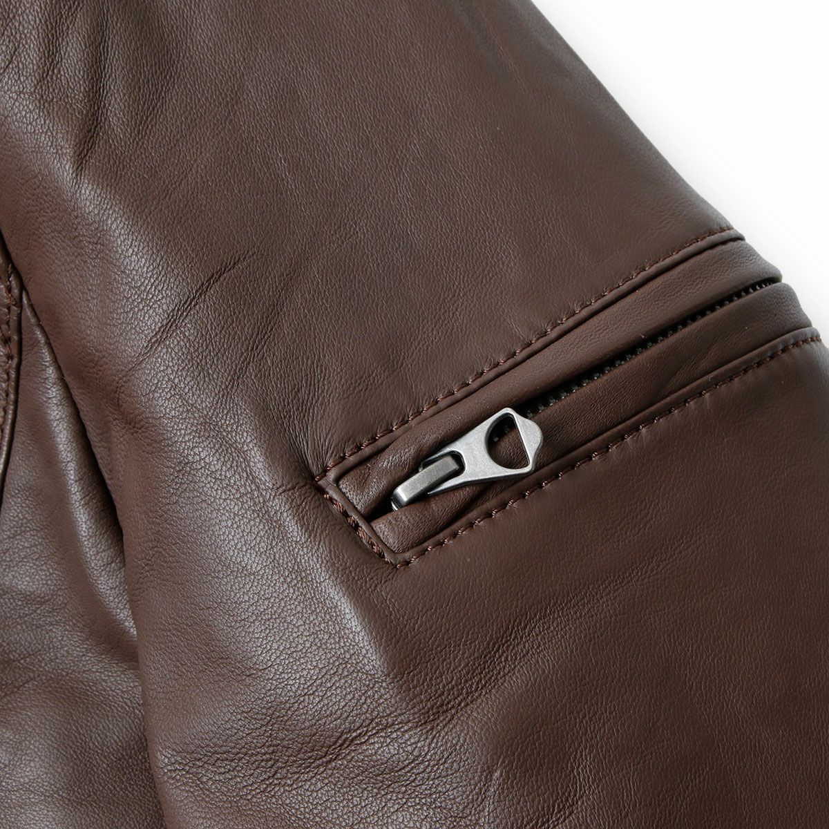 GULF｜ガルフ ストライプ ブルゾン｜アウター｜チョコ