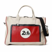 CLASSIC LEGEND MOTORS｜ル・マン 24時間レース AUSTIN レザーバッグ 48H｜ボストンバッグ｜エクリュ×レーシングレッド