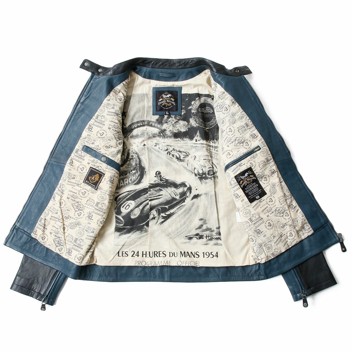 CLASSIC LEGEND MOTORS｜ル・マン 24時間レース LINO レザー ジャケット｜アウター｜ロイヤルブルー