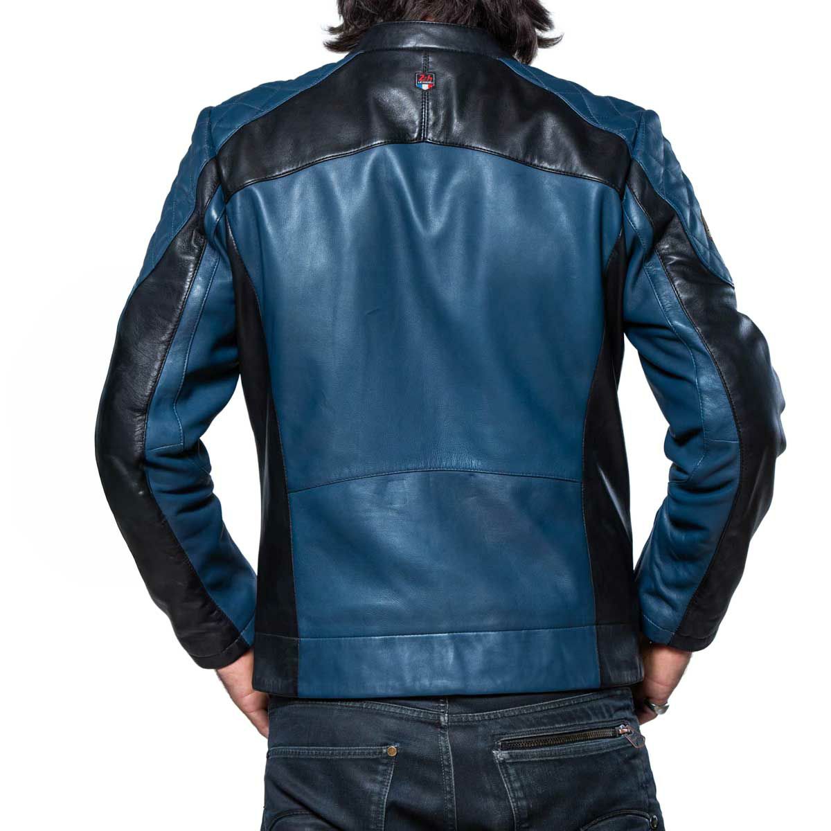 CLASSIC LEGEND MOTORS｜ル・マン 24時間レース LINO レザー ジャケット｜アウター｜ロイヤルブルー｜モデル着用