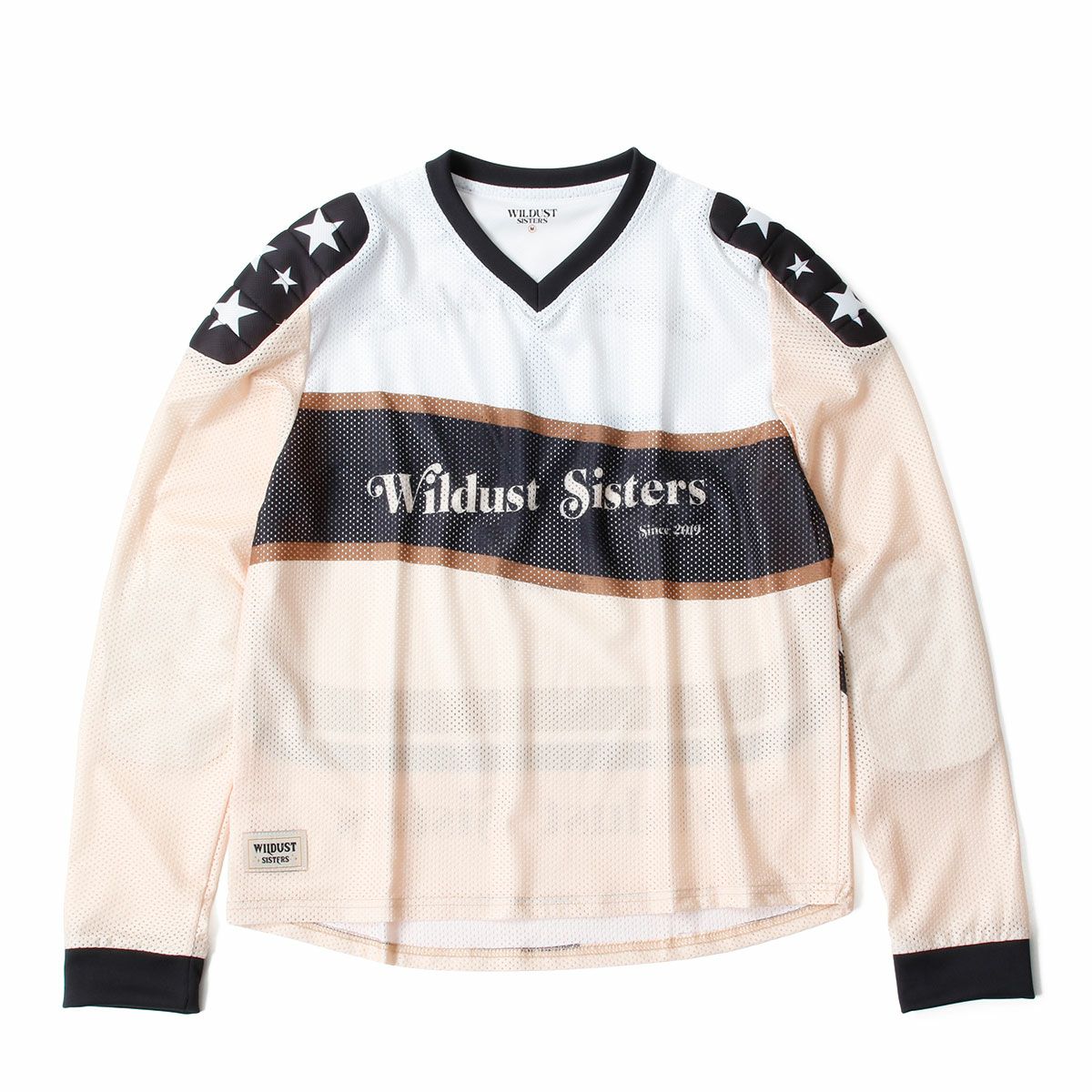 WILDUST｜クロス ジャージ クラシックライダー｜MXジャージ｜ホワイト×ベージュ×ブラック