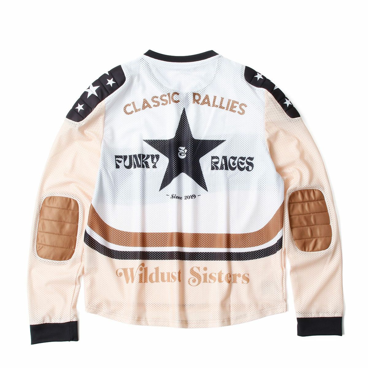 WILDUST｜クロス ジャージ クラシックライダー｜MXジャージ｜ホワイト×ベージュ×ブラック