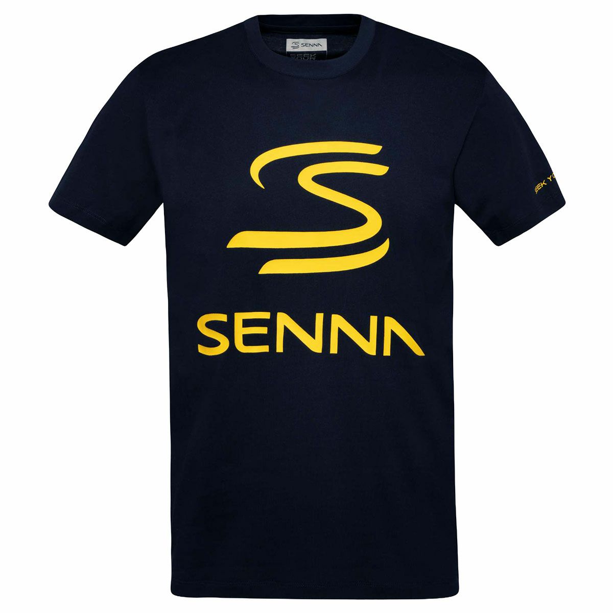 AyrtonSenna｜アイルトン・セナ レガシー ロゴ Tシャツ｜TシャツAyrtonSenna｜アイルトン・セナ レガシー ロゴ Tシャツ｜Tシャツ｜ネイビー