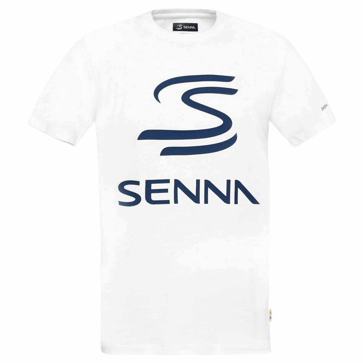AyrtonSenna｜アイルトン・セナ レガシー ロゴ Tシャツ｜TシャツAyrtonSenna｜アイルトン・セナ レガシー ロゴ Tシャツ｜Tシャツ｜ホワイト