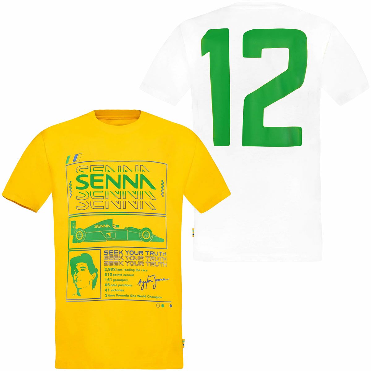 AyrtonSenna｜アイルトン・セナ レース Tシャツ｜