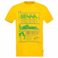 AyrtonSenna｜アイルトン・セナ レース Tシャツ｜イエロー