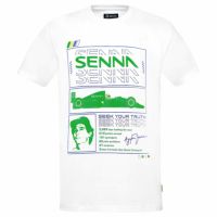 AyrtonSenna｜アイルトン・セナ レース Tシャツ｜ホワイト