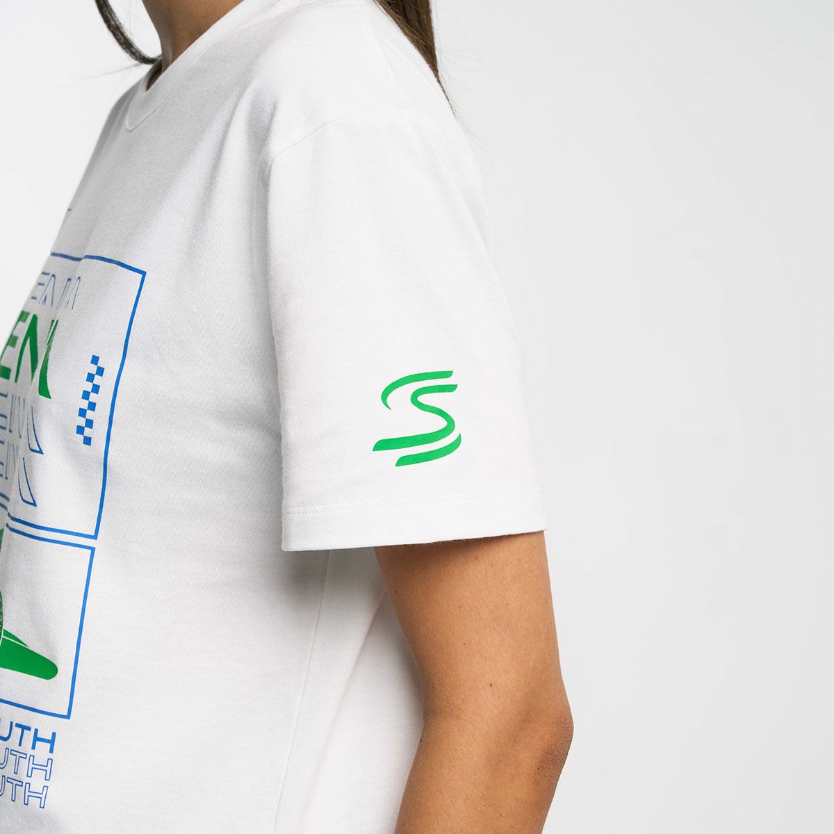 AyrtonSenna｜アイルトン・セナ レース Tシャツ｜ホワイト