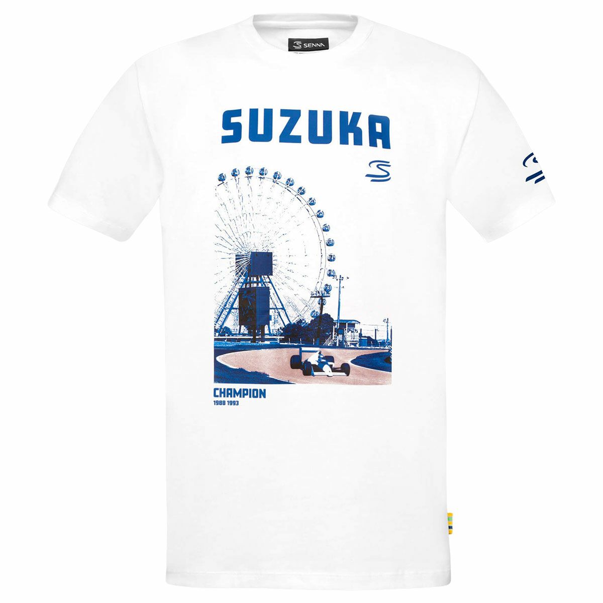 AyrtonSenna｜アイルトン・セナ F1 サーキット グラフィック Tシャツ - SUZUKA