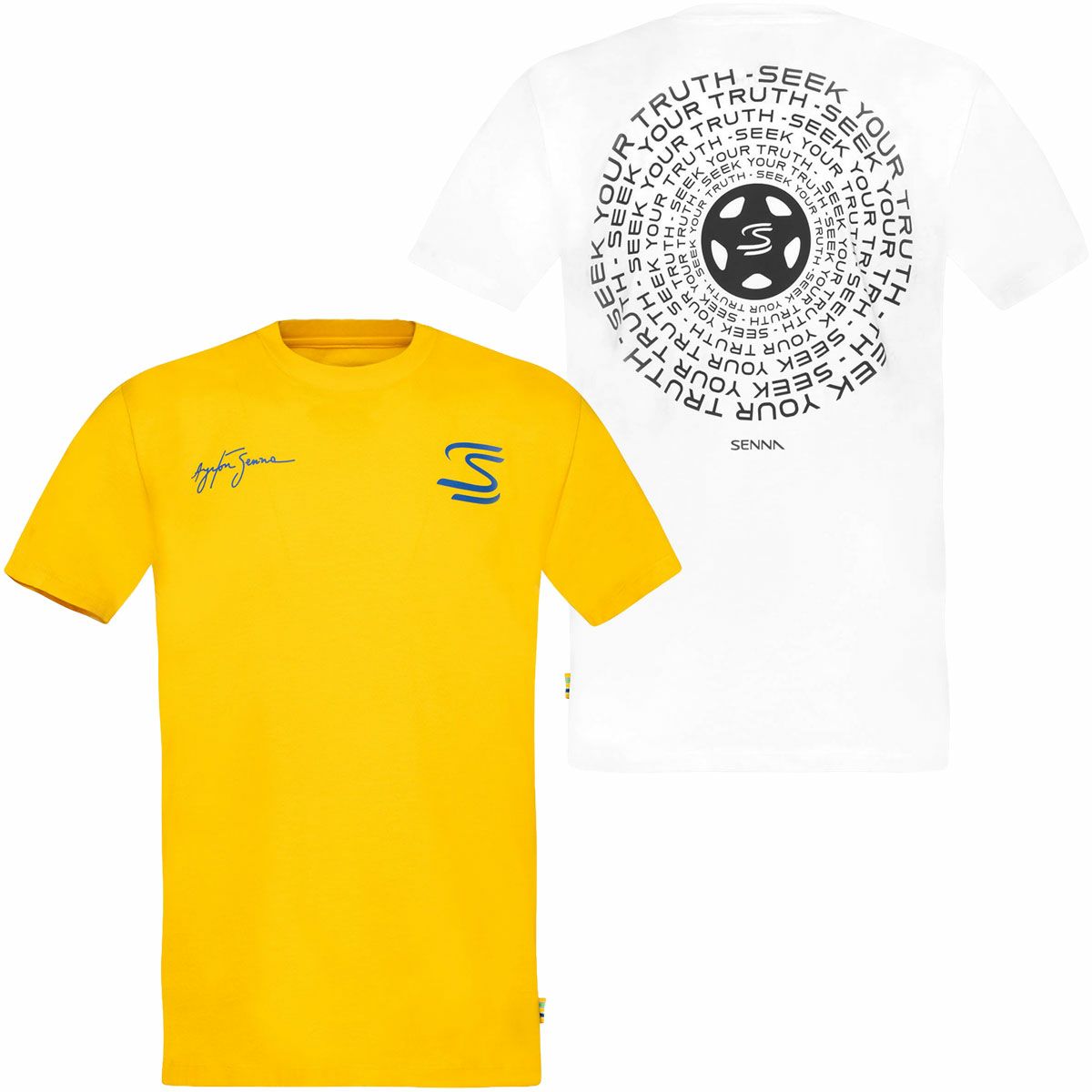 AyrtonSenna｜アイルトン・セナ シーク ユア トゥルース サークル Tシャツ｜