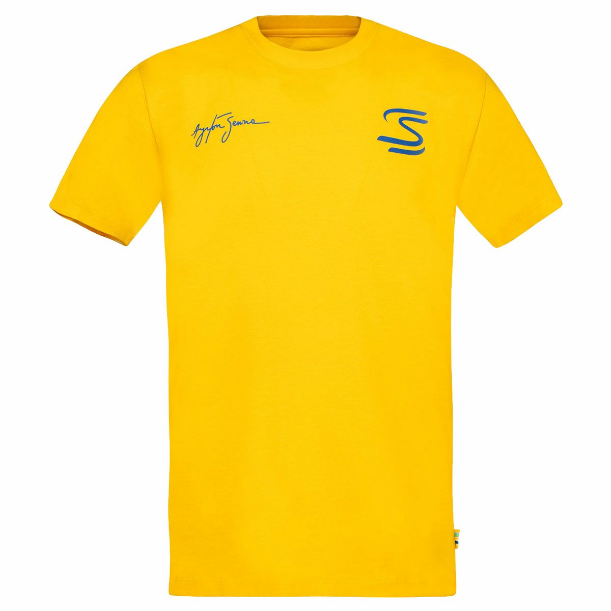 AyrtonSenna｜アイルトン・セナ シーク ユア トゥルース サークル Tシャツ｜イエロー