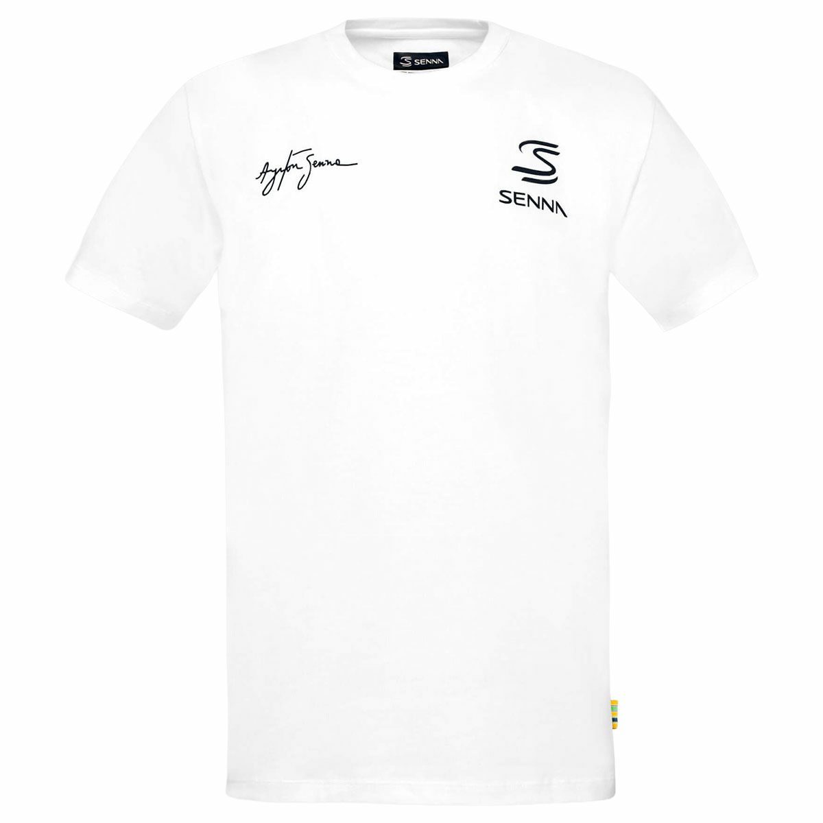 AyrtonSenna｜アイルトン・セナ シーク ユア トゥルース サークル Tシャツ｜ホワイト