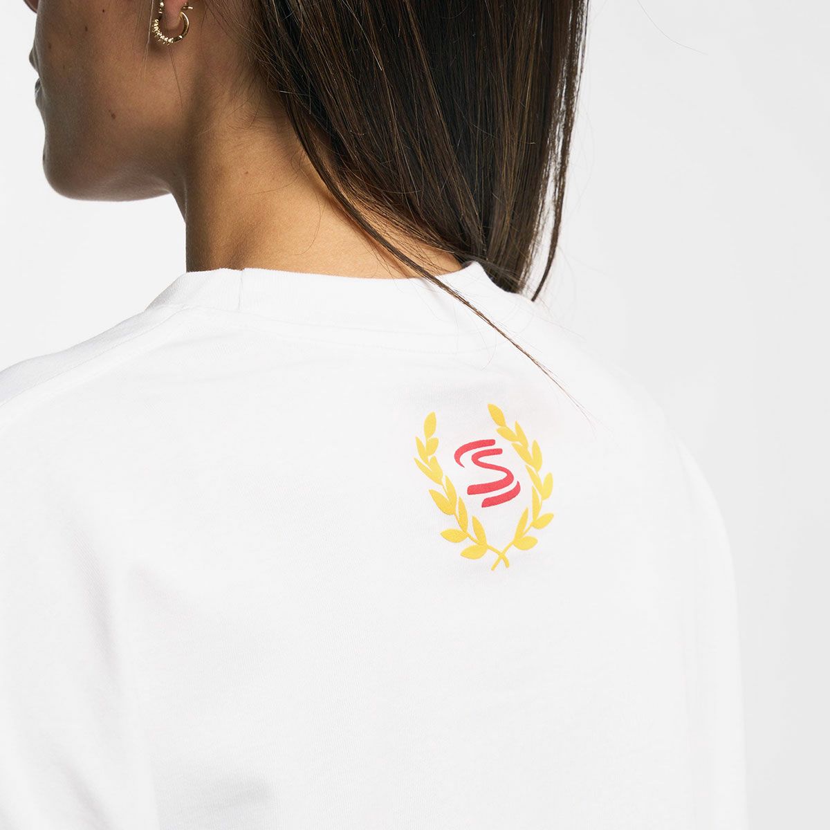 AyrtonSenna｜アイルトン・セナ エクストリーム オーバーサイズ セニーニャ Tシャツ｜ホワイト｜モデル着用