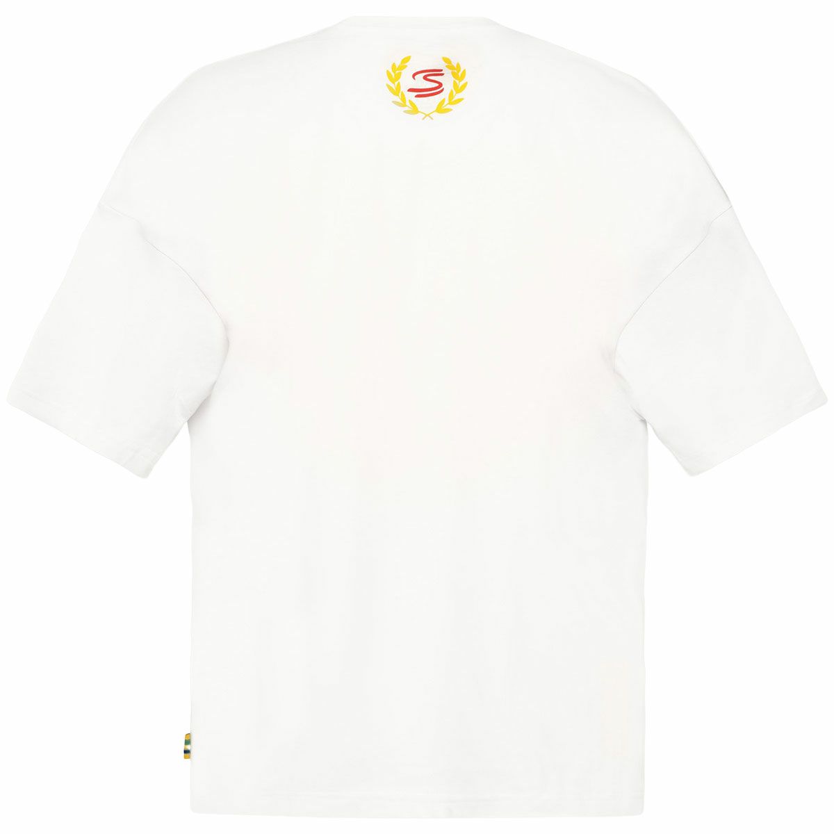 AyrtonSenna｜アイルトン・セナ エクストリーム オーバーサイズ セニーニャ グラフィック Tシャツ｜ホワイト