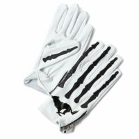 El Solitario｜ボーン ディアスキン グローブ｜3シーズン｜ホワイト×ブラック