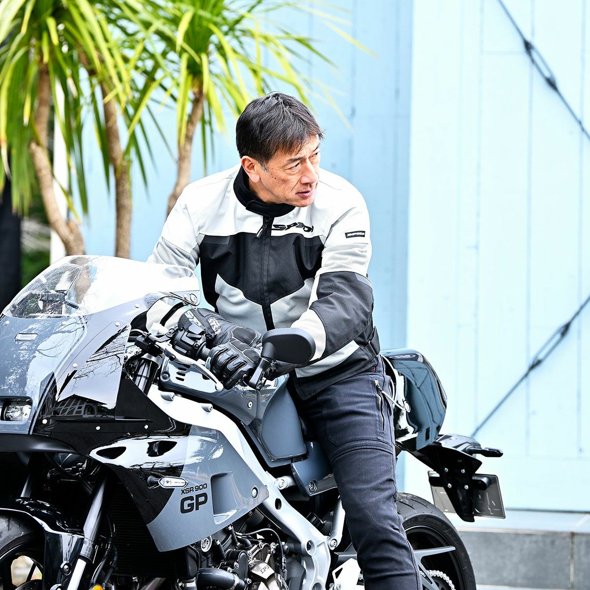 SPIDI｜ツアー ネット｜メッシュ｜ブラック×アイス｜モデル着用