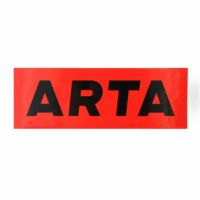 ARTA｜ARTAロゴ ステッカー Lサイズ｜レッド