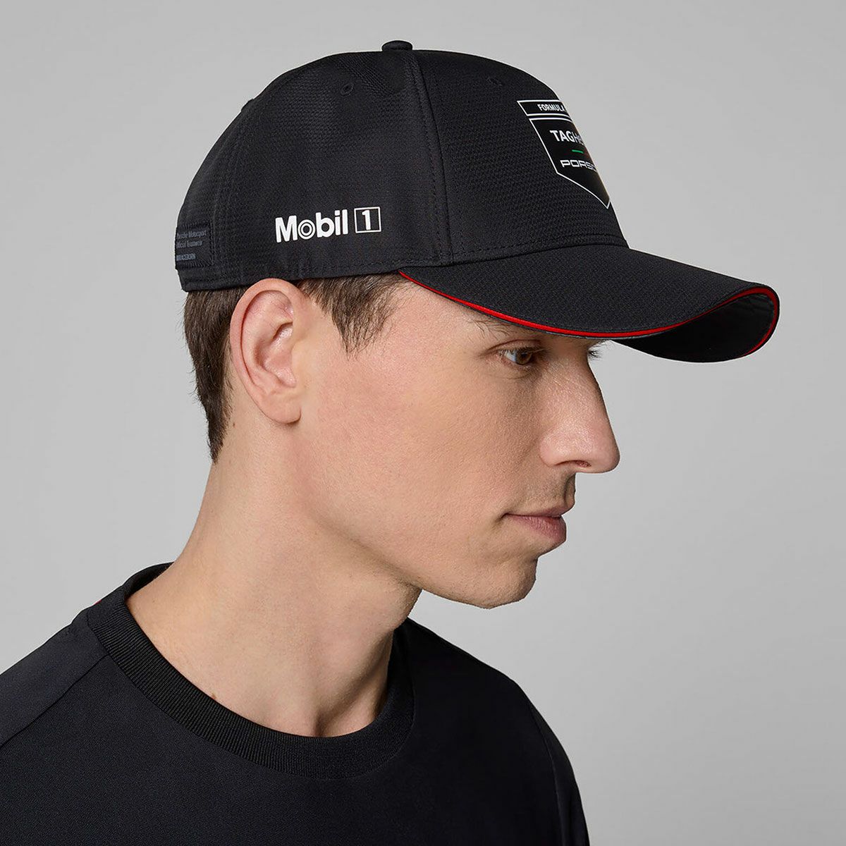 PORSCHE｜ポルシェ PMS FE RP チームキャップ｜帽子｜ブラック｜モデル着用